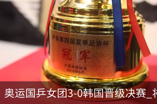 奥运国乒女团3-0韩国晋级决赛 将与德日胜者争冠